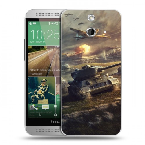 Дизайнерский пластиковый чехол для HTC One E8 Танки