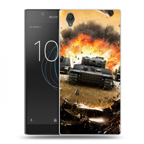 Дизайнерский пластиковый чехол для Sony Xperia L1 Танки