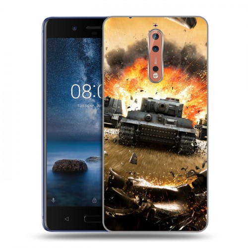 Дизайнерский пластиковый чехол для Nokia 8 Танки