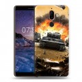 Дизайнерский пластиковый чехол для Nokia 7 Plus Танки