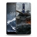 Дизайнерский пластиковый чехол для Nokia 5.1 Танки