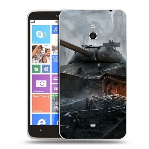 Дизайнерский пластиковый чехол для Nokia Lumia 1320 Танки