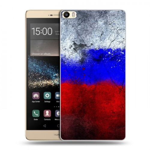 Дизайнерский пластиковый чехол для Huawei P8 Max Российский флаг