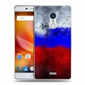 Дизайнерский пластиковый чехол для ZTE Blade X9 Российский флаг