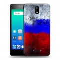 Дизайнерский силиконовый чехол для Micromax Q409 Российский флаг