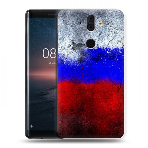 Дизайнерский силиконовый чехол для Nokia 8 Sirocco Российский флаг