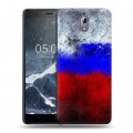 Дизайнерский силиконовый чехол для Nokia 3.1 Российский флаг