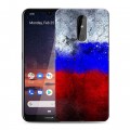 Дизайнерский силиконовый чехол для Nokia 3.2 Российский флаг