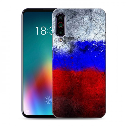 Дизайнерский силиконовый чехол для Meizu 16T Российский флаг