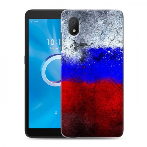 Дизайнерский силиконовый чехол для Alcatel 1B (2020) Российский флаг