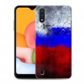 Дизайнерский силиконовый чехол для Samsung Galaxy M01 Российский флаг