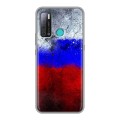 Дизайнерский пластиковый чехол для Tecno Pouvoir 4 Российский флаг