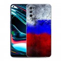 Дизайнерский силиконовый с усиленными углами чехол для Realme 7 Pro Российский флаг