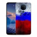 Дизайнерский силиконовый чехол для Nokia 5.4 Российский флаг