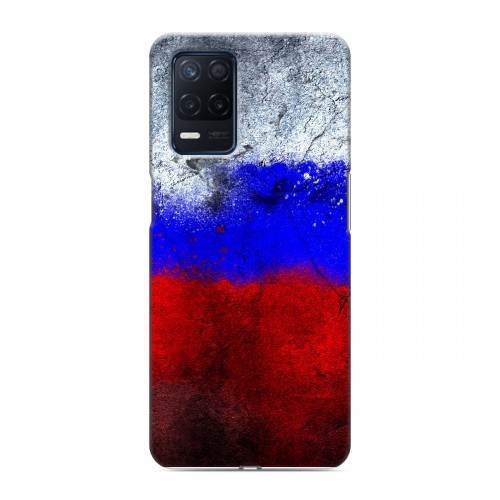 Дизайнерский силиконовый чехол для Realme Narzo 30 5G Российский флаг