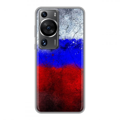 Дизайнерский силиконовый чехол для Huawei P60 Российский флаг