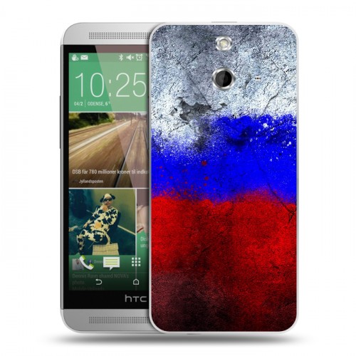 Дизайнерский пластиковый чехол для HTC One E8 Российский флаг