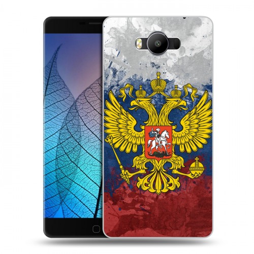 Дизайнерский силиконовый чехол для Elephone P9000 Российский флаг и герб