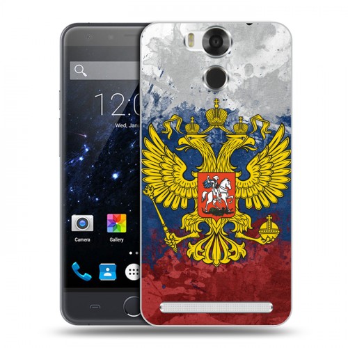 Дизайнерский пластиковый чехол для Ulefone Power Российский флаг и герб