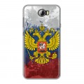 Дизайнерский силиконовый чехол для Huawei Y5 II Российский флаг и герб