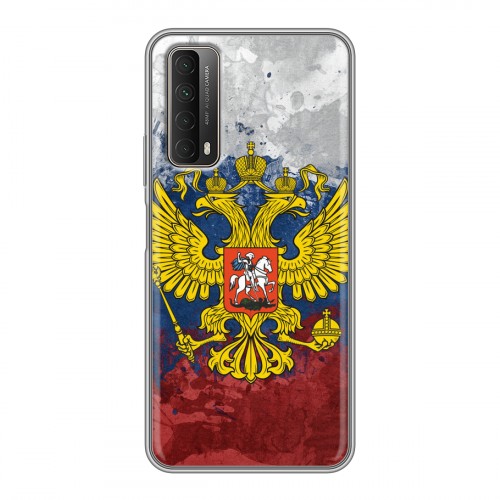 Дизайнерский силиконовый чехол для Huawei P Smart (2021) Российский флаг и герб