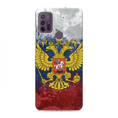 Дизайнерский силиконовый с усиленными углами чехол для Lenovo K13 Note Российский флаг и герб