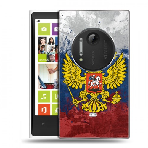 Дизайнерский силиконовый чехол для Nokia Lumia 1020 Российский флаг и герб