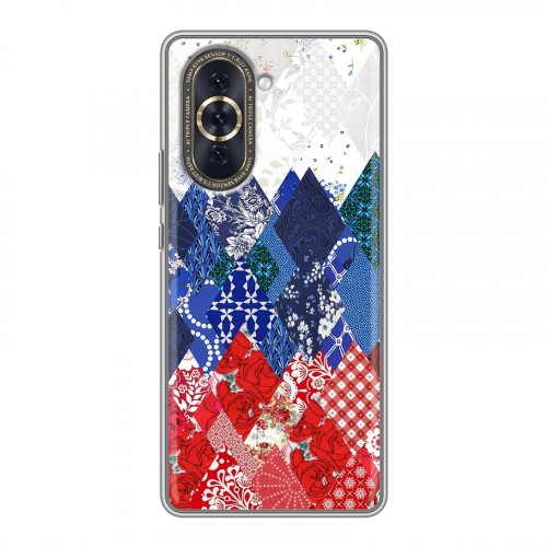 Дизайнерский силиконовый с усиленными углами чехол для Huawei Nova 10 Российский флаг