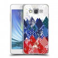 Дизайнерский пластиковый чехол для Samsung Galaxy A5 Российский флаг