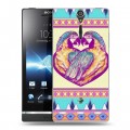 Дизайнерский пластиковый чехол для Sony Xperia S Абстрактные птицы