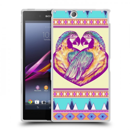 Дизайнерский пластиковый чехол для Sony Xperia Z Ultra  Абстрактные птицы