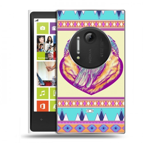 Дизайнерский пластиковый чехол для Nokia Lumia 1020 Абстрактные птицы