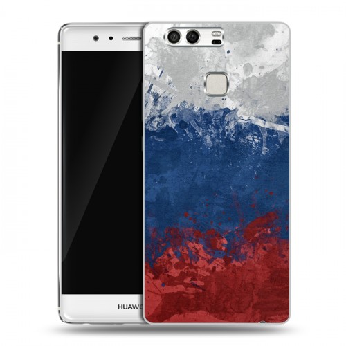 Дизайнерский силиконовый чехол для Huawei P9 Российский флаг