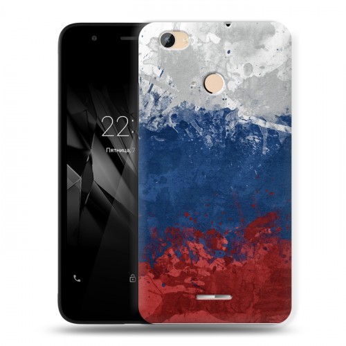 Дизайнерский силиконовый чехол для Micromax Canvas Juice 4 Q465 Российский флаг