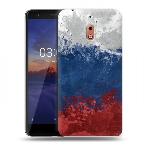 Дизайнерский силиконовый чехол для Nokia 2.1 Российский флаг