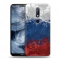 Дизайнерский силиконовый чехол для Nokia 6.1 Plus Российский флаг