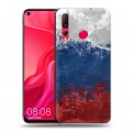 Дизайнерский пластиковый чехол для Huawei Nova 4 Российский флаг