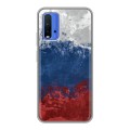 Дизайнерский силиконовый чехол для Xiaomi RedMi 9T Российский флаг