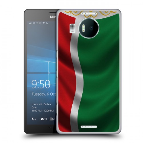 Дизайнерский пластиковый чехол для Microsoft Lumia 950 XL Флаг Чечни