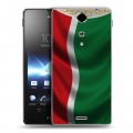 Дизайнерский пластиковый чехол для Sony Xperia TX Флаг Чечни