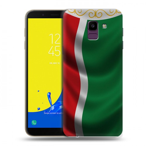 Дизайнерский пластиковый чехол для Samsung Galaxy J6 Флаг Чечни