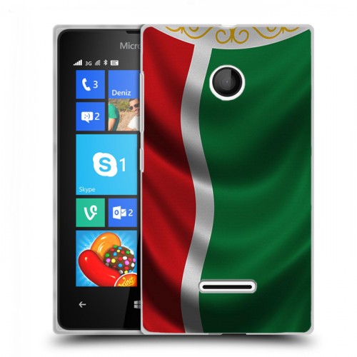 Дизайнерский пластиковый чехол для Microsoft Lumia 435 Флаг Чечни