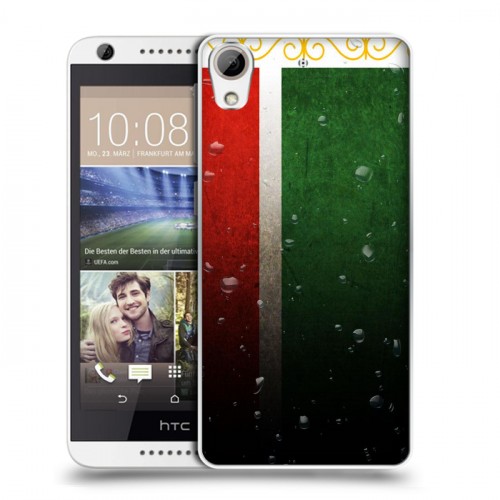 Дизайнерский силиконовый чехол для HTC Desire 626 Флаг Чечни
