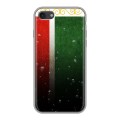 Дизайнерский силиконовый с усиленными углами чехол для Iphone 7 Флаг Чечни