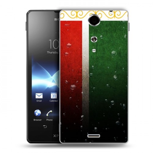 Дизайнерский пластиковый чехол для Sony Xperia TX Флаг Чечни