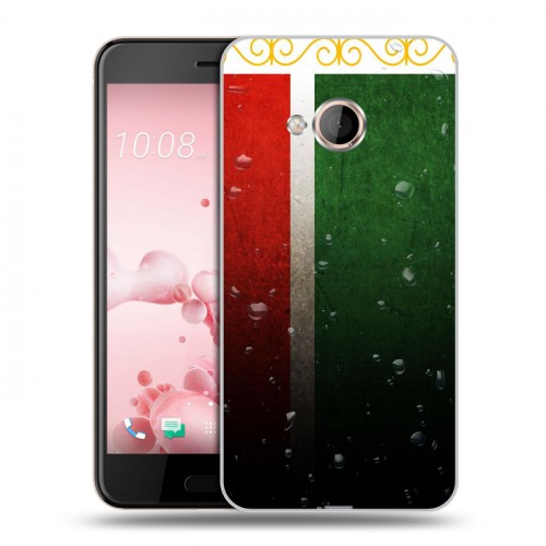 Дизайнерский силиконовый чехол для HTC U Play Флаг Чечни