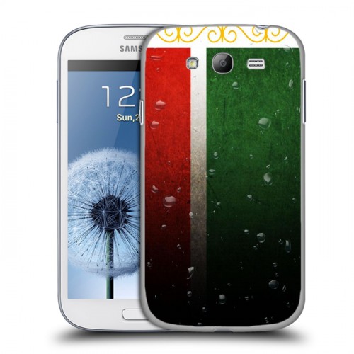 Дизайнерский пластиковый чехол для Samsung Galaxy Grand Флаг Чечни