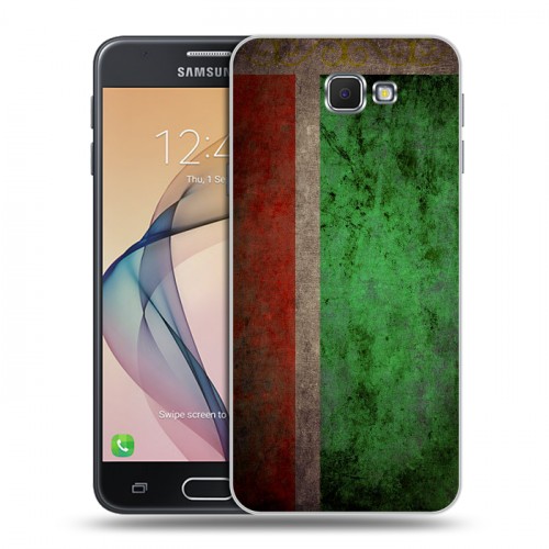 Дизайнерский пластиковый чехол для Samsung Galaxy J5 Prime Флаг Чечни
