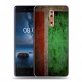 Дизайнерский пластиковый чехол для Nokia 8 Флаг Чечни