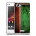 Дизайнерский пластиковый чехол для Sony Xperia L Флаг Чечни